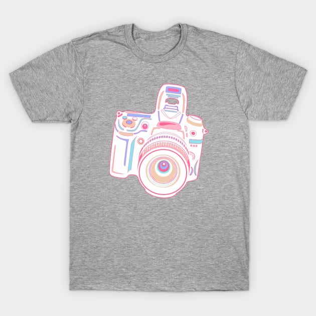 Cute Pastel Camera T-Shirt by XOOXOO